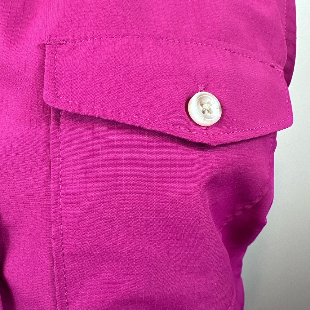 Eddie Bauer button down Sleeveless top Vented on side size medium - Picture 7 of 11